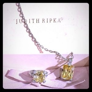 Judith Ripka necklace and ring